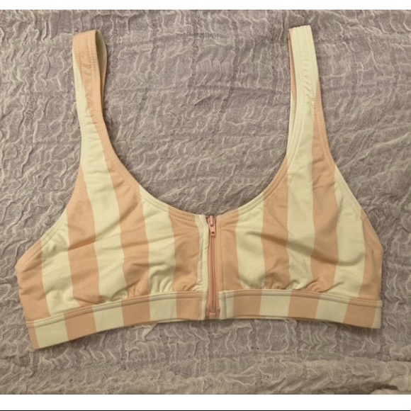 New Billabong No Worries zip bralette bikini top - Picture 3 of 5